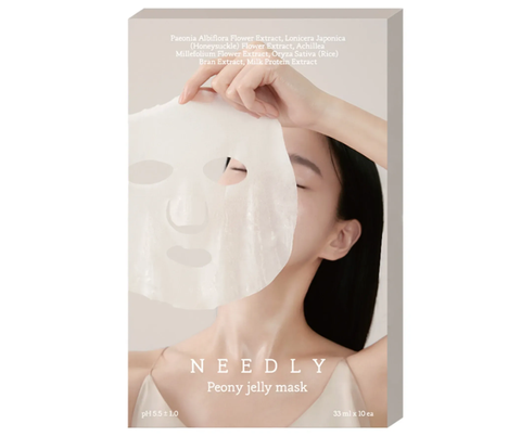 Освітлююча тканинна маска для обличчя Needly Peony Jelly Mask, 33 мл * 10 см 8809455421406 фото