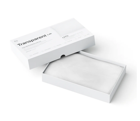 TRANSPARENT-LAB - PILLOWCASE (King Size 50 x 75 cm) | Білизна постільна, наволочка зі зволожуючими та антивіковими властивостями з синтетичних волокон (Meryl 100% , 1 шт 43624 фото