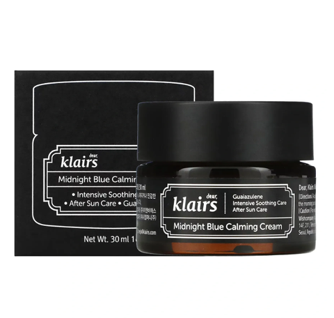 Заспокійливий крем для обличчя Dear, Klairs Midnight Blue Calming Cream, 30 мл 1180 фото