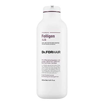 Шампунь для сухого та пошкодженого волосся Dr.FORHAIR Folligen Silk Shampoo, 300 мл 1106 фото