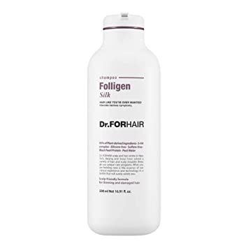 Шампунь для сухого та пошкодженого волосся Dr.FORHAIR Folligen Silk Shampoo, 300 мл 1106 фото