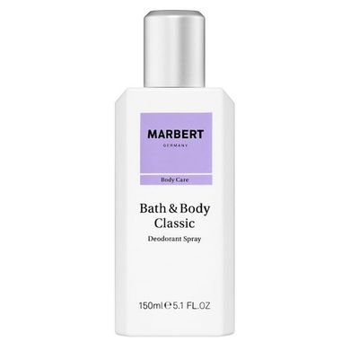 Натуральний дезодорант Marbert Bath & Body Classic Natural Deodorant Spray, 150 мл 1173 фото