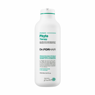 Фітотерапевтичний шампунь для чутливої шкіри голови Dr.FORHAIR Phyto Therapy Shampoo, 300 мл 1109 фото