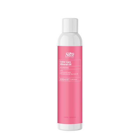 Мінеральна олія з гіалуроновою кислотою Shot Design Color Care Mineral Oil, 200 ml 347986287 фото