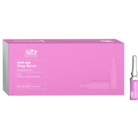 Сироватка в ампулах, що відновлює Shot Care Design Anti-Age Siero, 10х10 мл 19387498795 фото