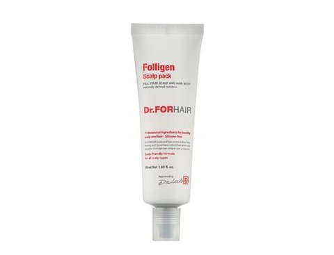 Оздоровлююча маска для шкіри голови Dr.FORHAIR Folligen Scalp Pack, 50 мл 1455 фото