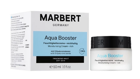MARBERT - AQUA BOOSTER MOISTURISING CREAM RICH | Насичений зволожувальний крем для сухої та зневодненої шкіри, 50 мл. 431082 фото