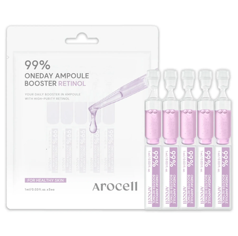 Arocell 99% Oneday Booster Ampoule Retinol - Бустер-сироватка з ретинолом, 1 мл * 5 шт 24547689087 фото