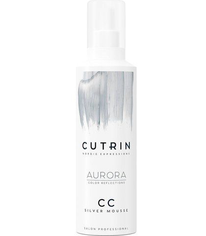 Тонуючий мус Срібний для освітленого, світлих і сивого волосся Cutrin Aurora CC Silver Mousse 200 ml 73485 фото
