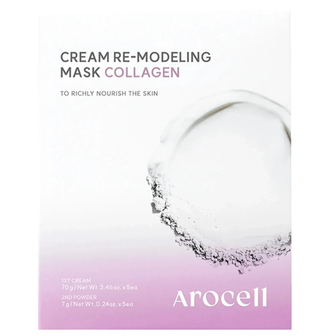 Альгінатна маска з колагеном для пружності шкіри Arocell Cream Remodeling Mask Collagen, 5 шт 42879837454 фото