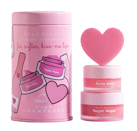 Подарунковий набір для догляду за губами &laquo;Рожеве шампанське&raquo; NCLA Beauty Pink Champagne Lip Care Set, 3 в 1 672975952099 фото