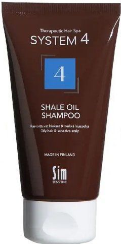 Шампунь Sim Sensitive System 4 №4 Shale Oil Shampoo 75 мл для жирної і чутливої шкіри голови 09576 фото