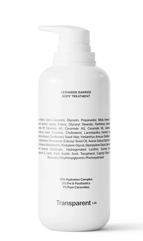 TRANSPARENT-LAB CERAMIDE BARRIER BODY TREATMENT | Керамідний лосьйон для тіла, 400 мл 43629 фото