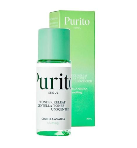Purito SEOUL Wonder Releaf Centella Toner Unscented 30 ml  Заспокійливий тонер з центеллою без ефірних масел 1937717314 фото